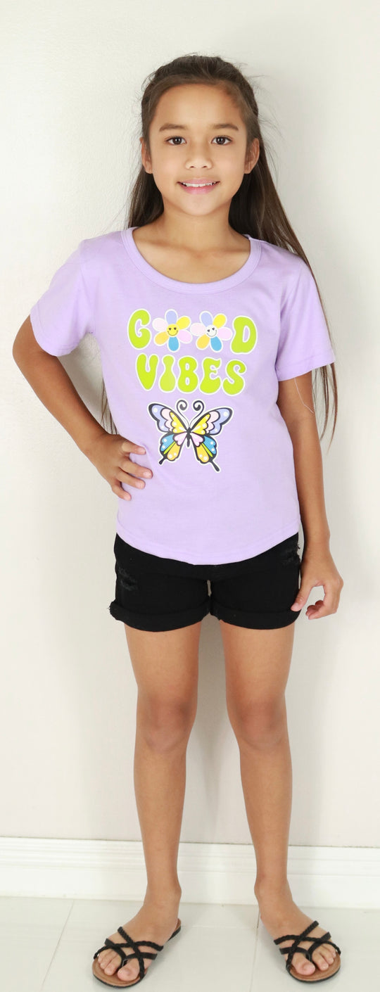 GOOD VIBES TOP | KIDS SIZE 4-6X