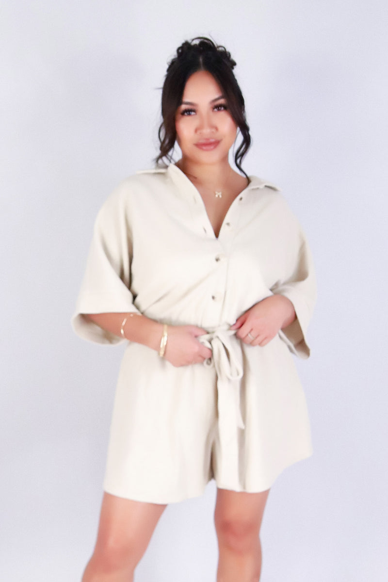 NUDE & NEUTRAL ROMPER
