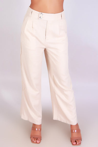Jeans Warehouse Hawaii - SOLID WOVEN CAPRI'S - LINEN EDIT CAPRI'S | By STYLE MELODY