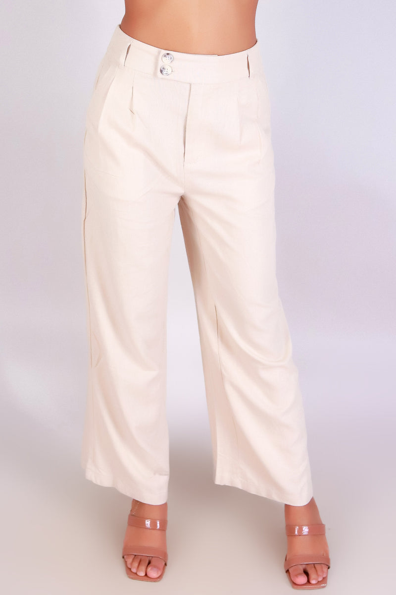 Jeans Warehouse Hawaii - SOLID WOVEN CAPRI&