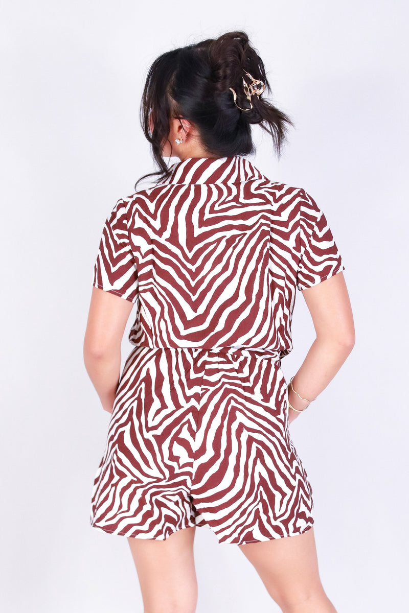 SAFARI CHIC ROMPER