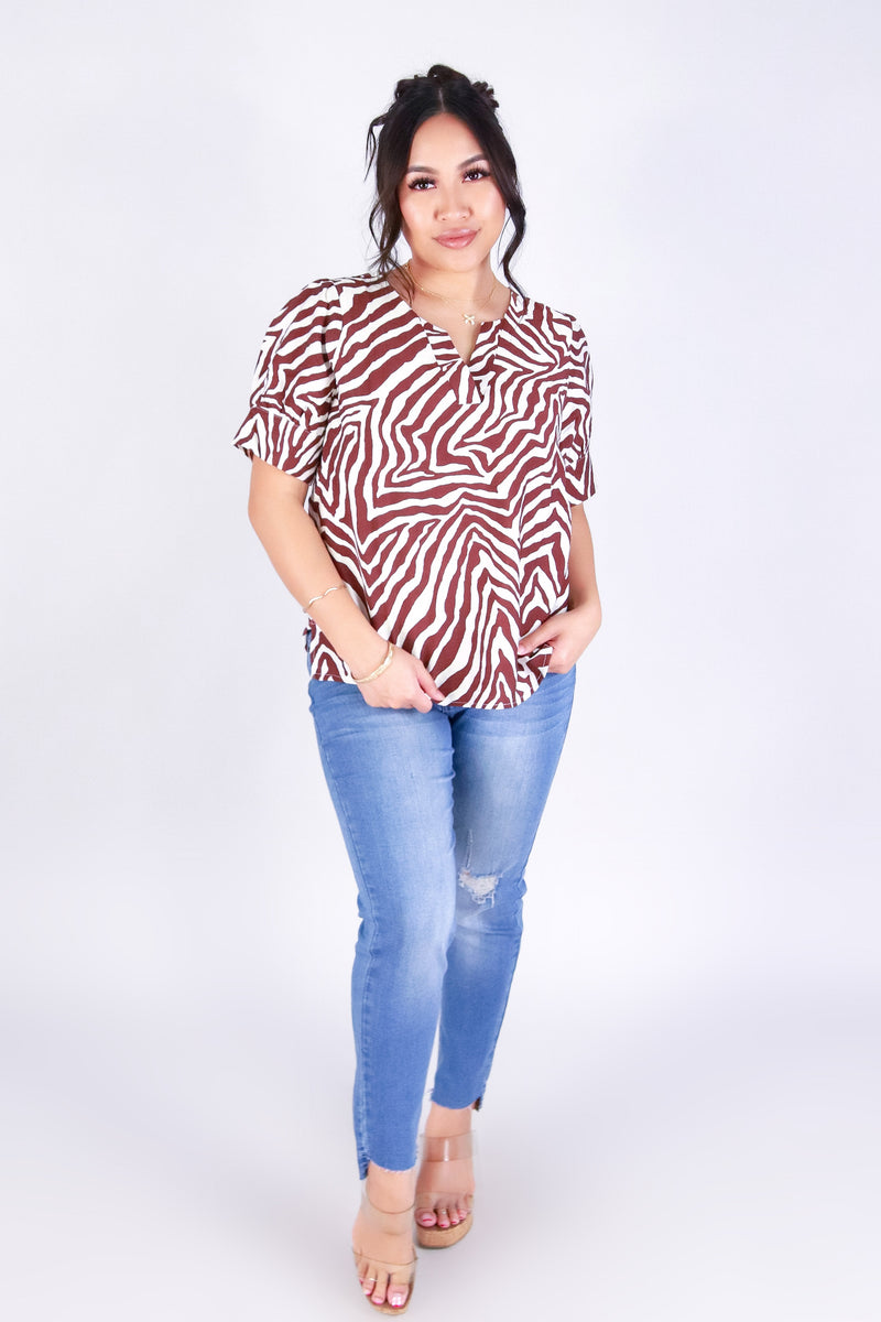 SAFARI CHIC TOP