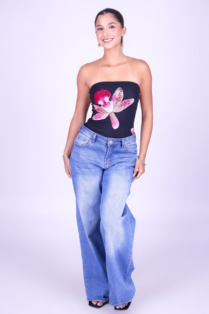 WILD ORCHID MESH BODYSUIT
