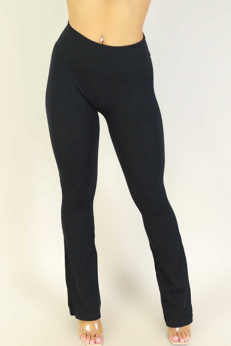 Jeans Warehouse Hawaii - SOLID KNIT PANTS - CLEAN FLARE PANTS | By SUPERLINE