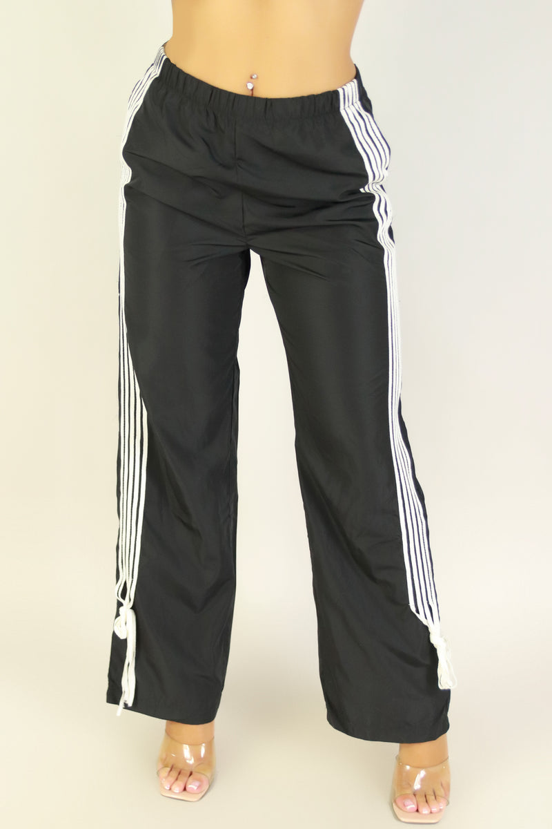 Jeans Warehouse Hawaii - SOLID WOVEN PANTS - STREET STRIPE PANTS | By CHERRY MELLOW