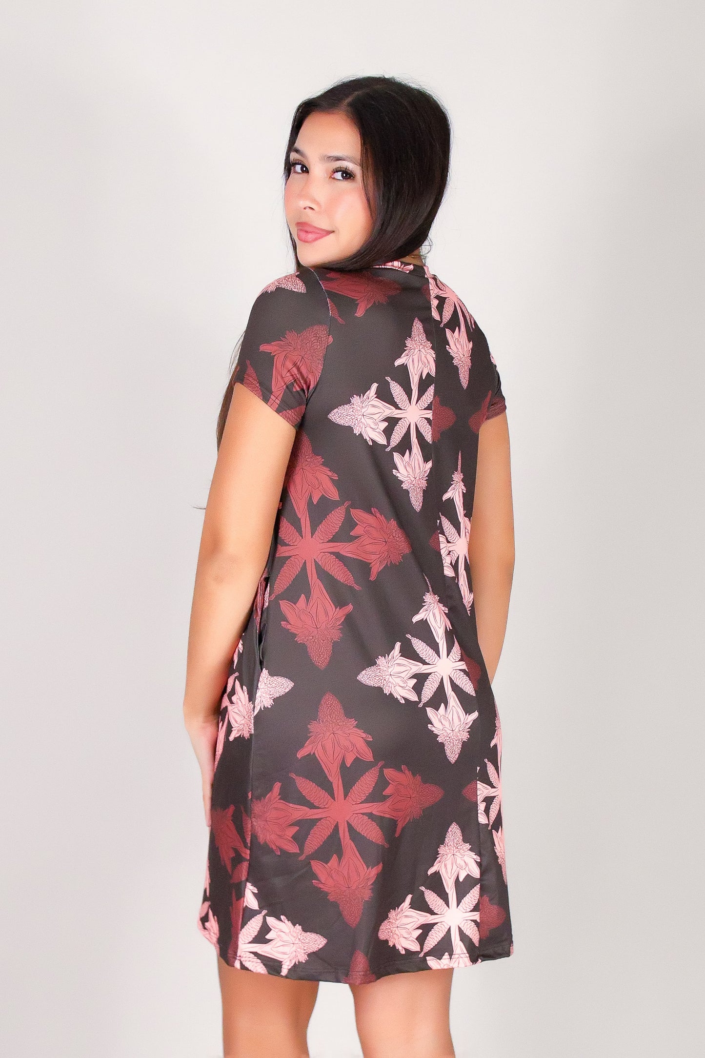 TORCH GINGER QUILT TRAPEZE DRESS