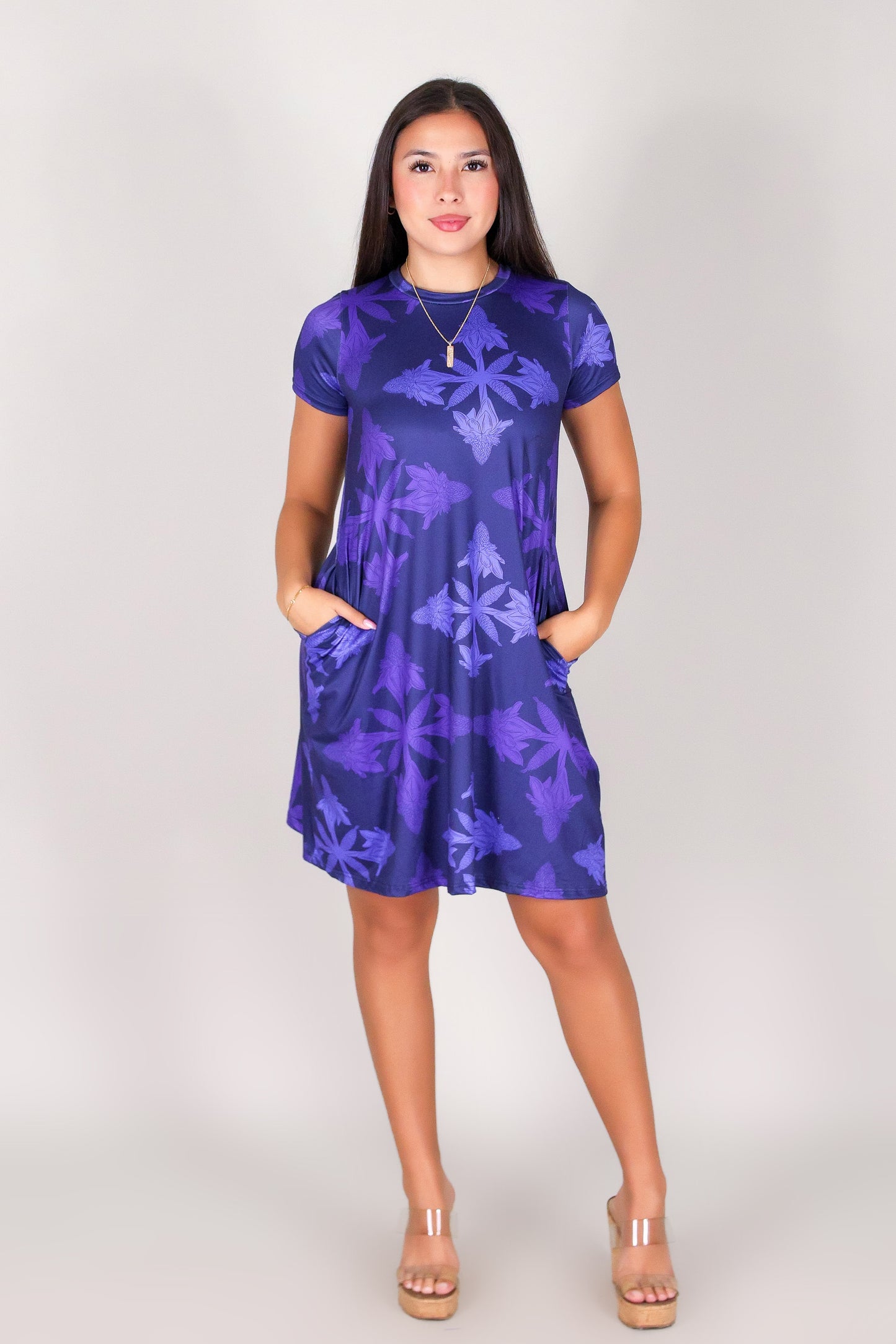 TORCH GINGER QUILT TRAPEZE DRESS