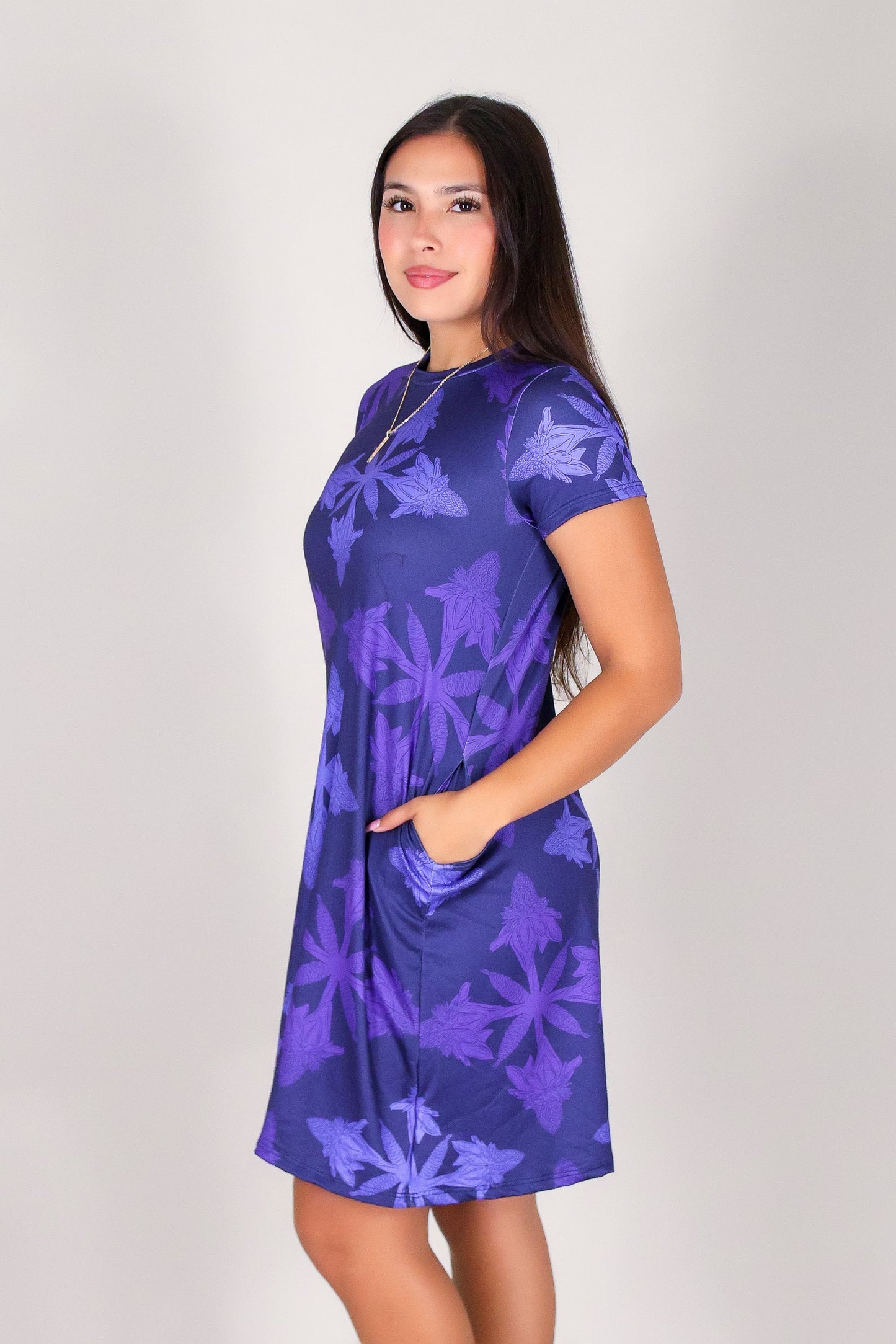 TORCH GINGER QUILT TRAPEZE DRESS