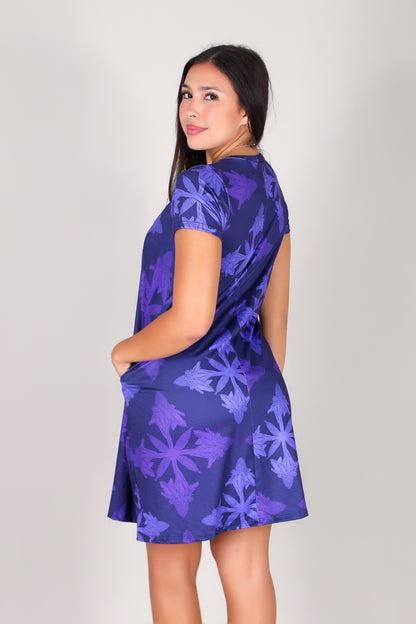 TORCH GINGER QUILT TRAPEZE DRESS
