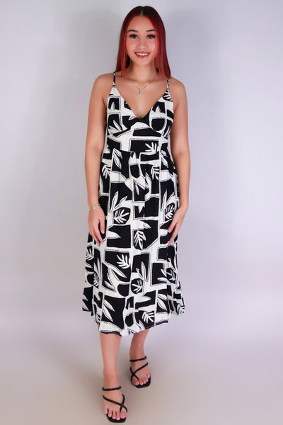 Jeans Warehouse Hawaii - S/L LONG PRINT DRESSES - WEEKEND GETAWAY DRESS | By I JOAH