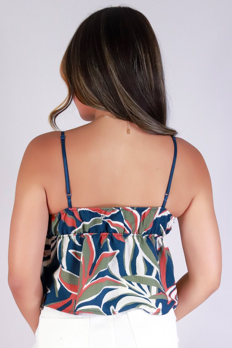 Jeans Warehouse Hawaii - TANK PRINT WOVEN DRESSY TOPS - SUMMER CRUSH TOP | By I JOAH