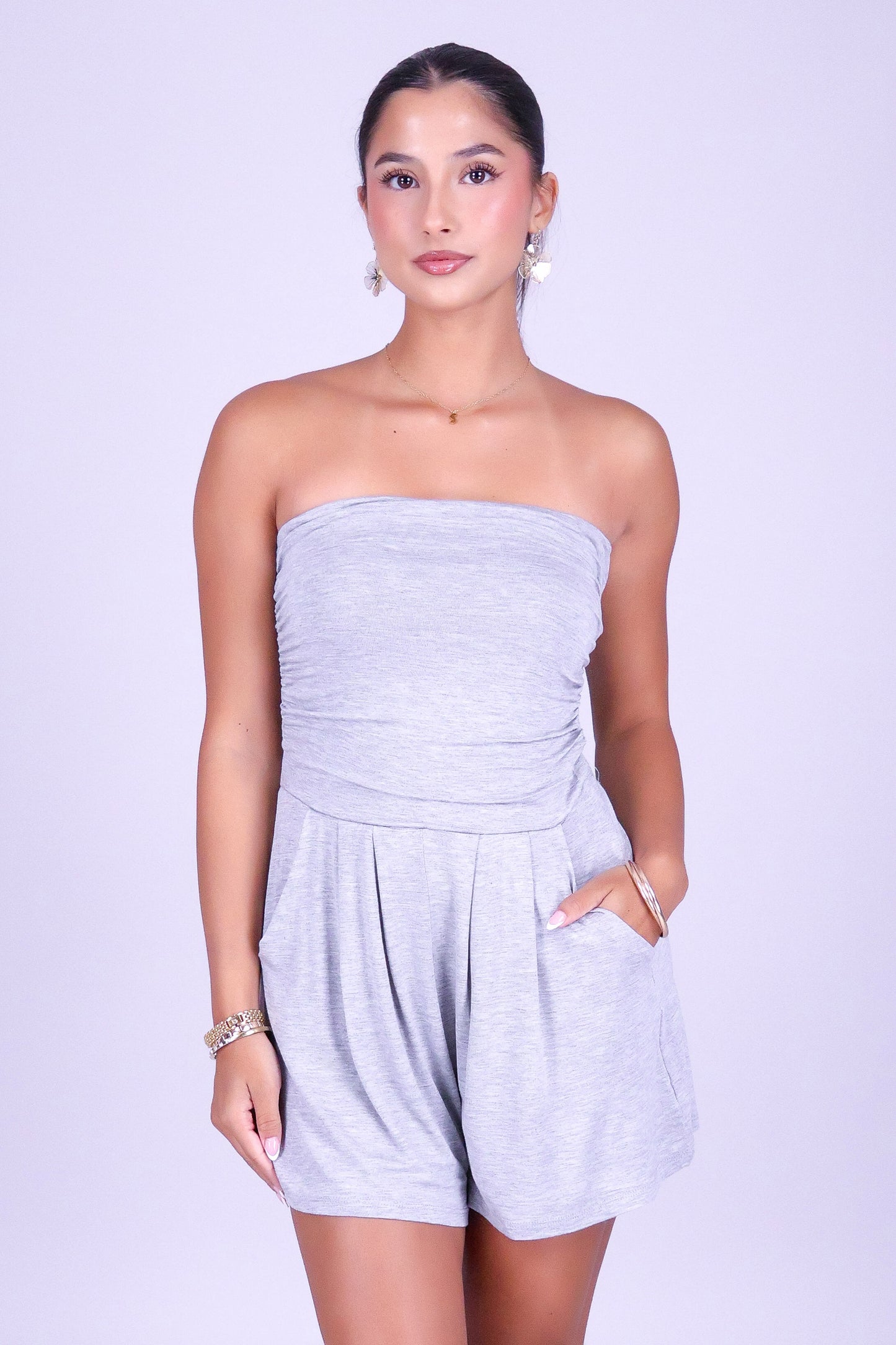 HOLD ME CLOSE TUBE ROMPER