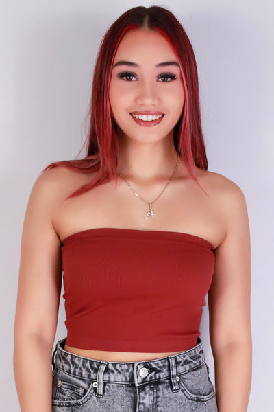 Jeans Warehouse Hawaii - TANK/TUBE SOLID BASIC - GOTTA CHILL CROP TUBE TOP | By CRESCITA APPAREL/SHINE I