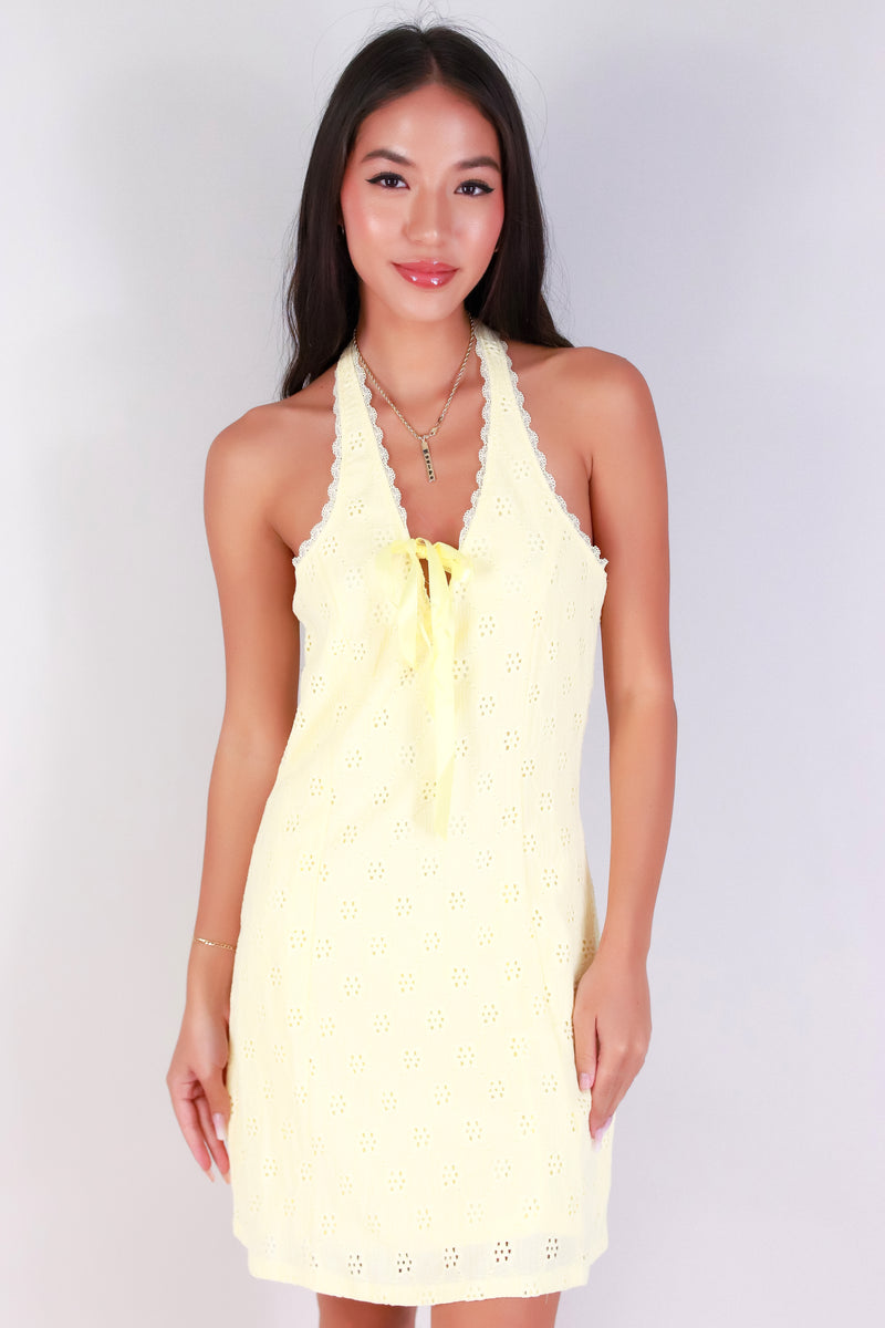 Jeans Warehouse Hawaii - S/L SHORT SOLID DRESSES - SPRING FLING DRESS | By IKEDDI IMPORTS
