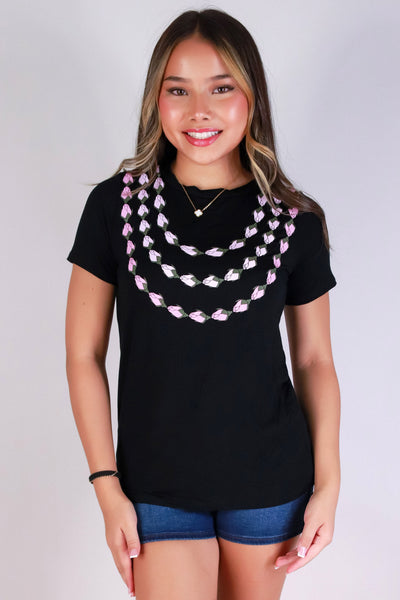 Jeans Warehouse Hawaii - S/S SCREEN - LOKELANI LEI TEE | By LUZ