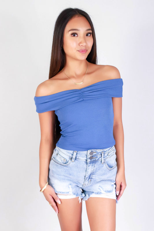 KISS THE NIGHT OFF SHOULDER TOP