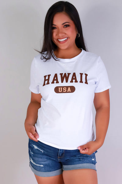 Jeans Warehouse Hawaii - PLUS S/S SCREENS - HAWAII TEE | By LUZ
