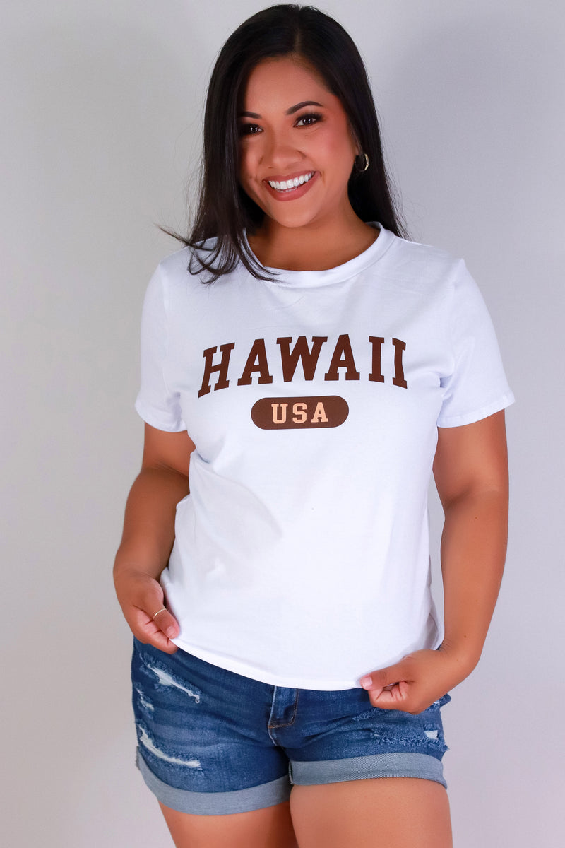 Jeans Warehouse Hawaii - PLUS S/S SCREENS - HAWAII TEE | By LUZ
