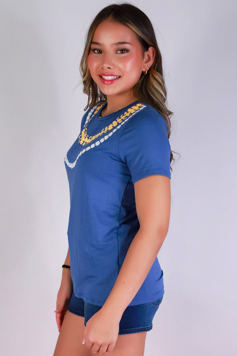 Jeans Warehouse Hawaii - S/S SCREEN - PUAKENIKENI PIKAKE NA LEI TEE | By LUZ