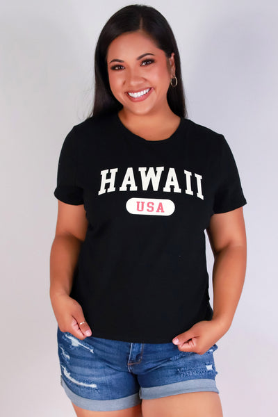 Jeans Warehouse Hawaii - PLUS S/S SCREENS - HAWAII TEE | By LUZ