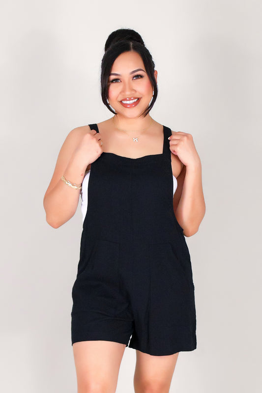 SUN-KISSED LINEN ROMPER