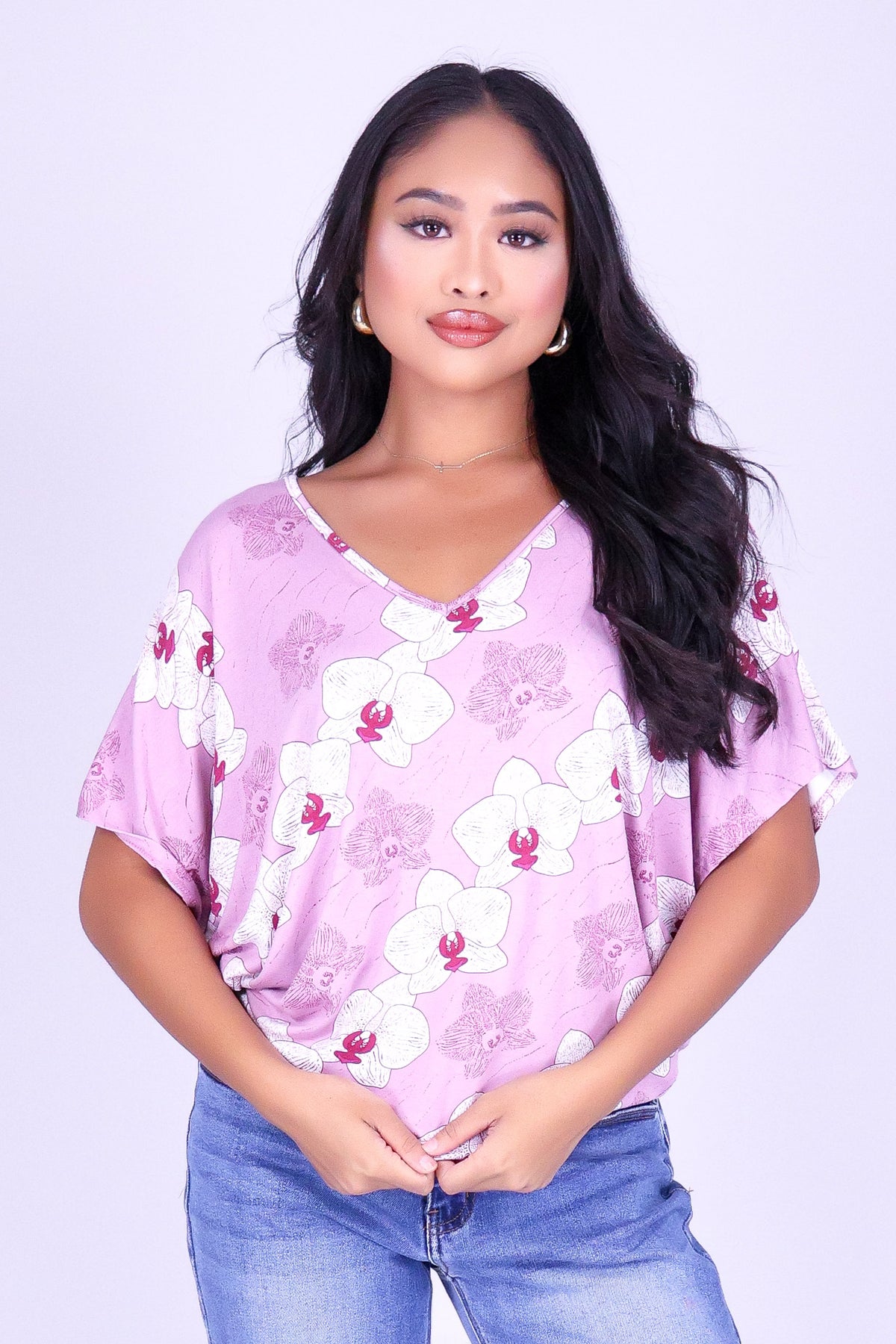 ORCHID DOLMAN TOP