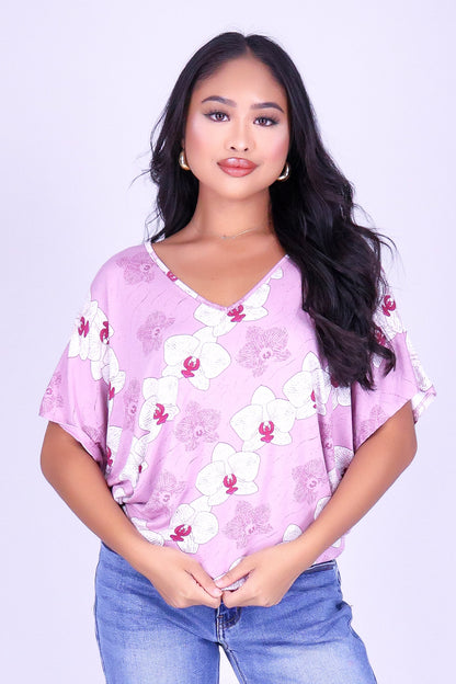 ORCHID DOLMAN TOP