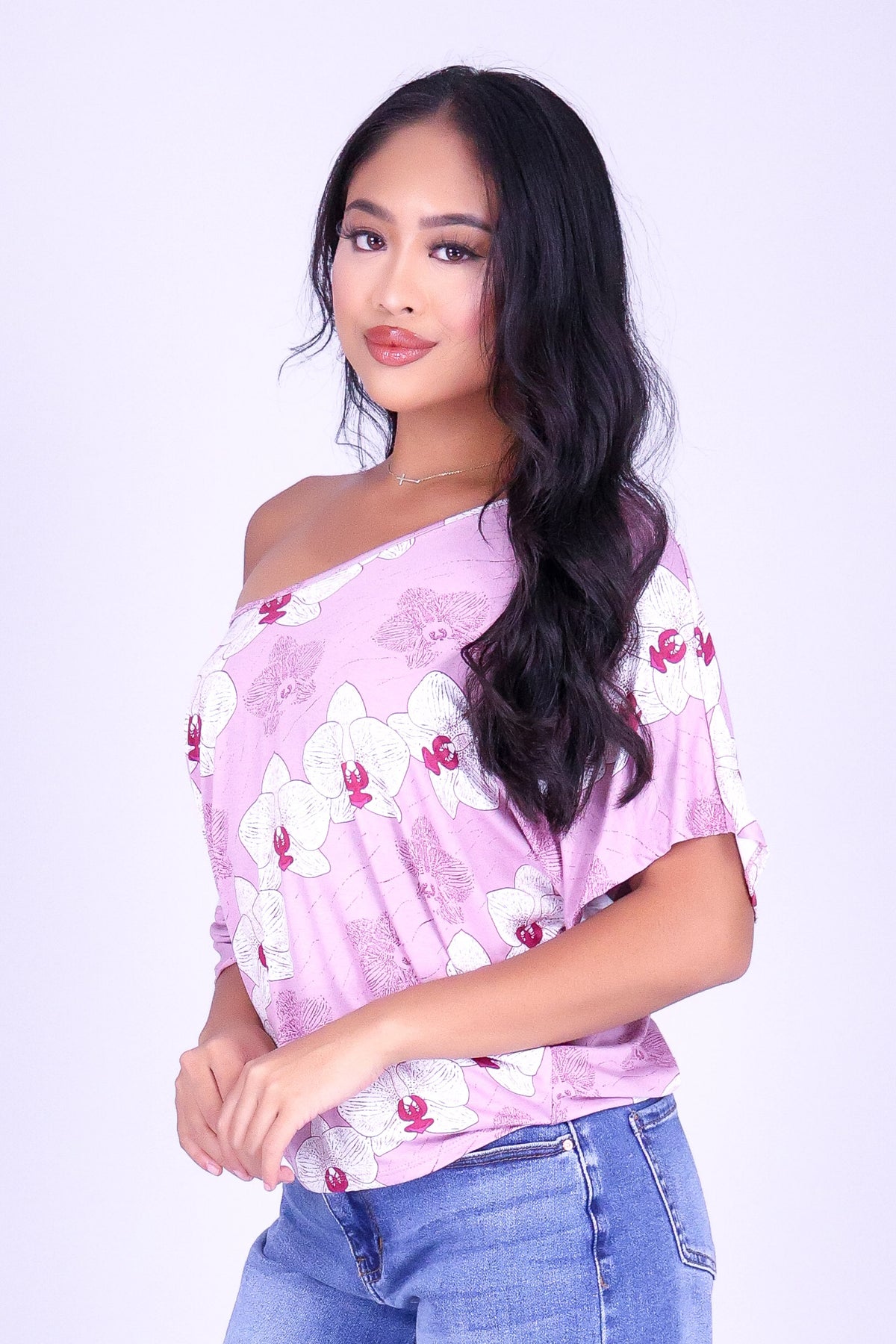 ORCHID DOLMAN TOP