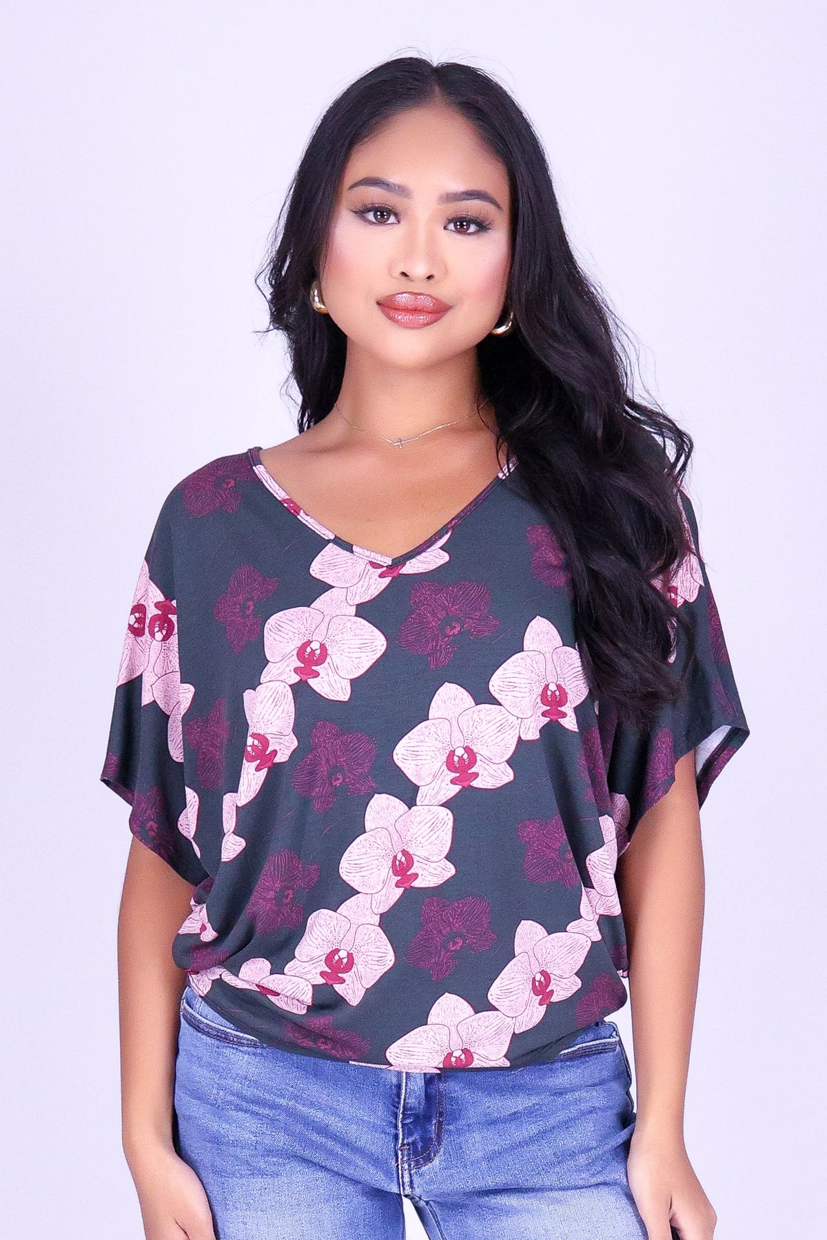 ORCHID DOLMAN TOP