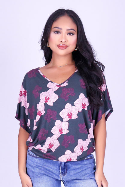 ORCHID DOLMAN TOP