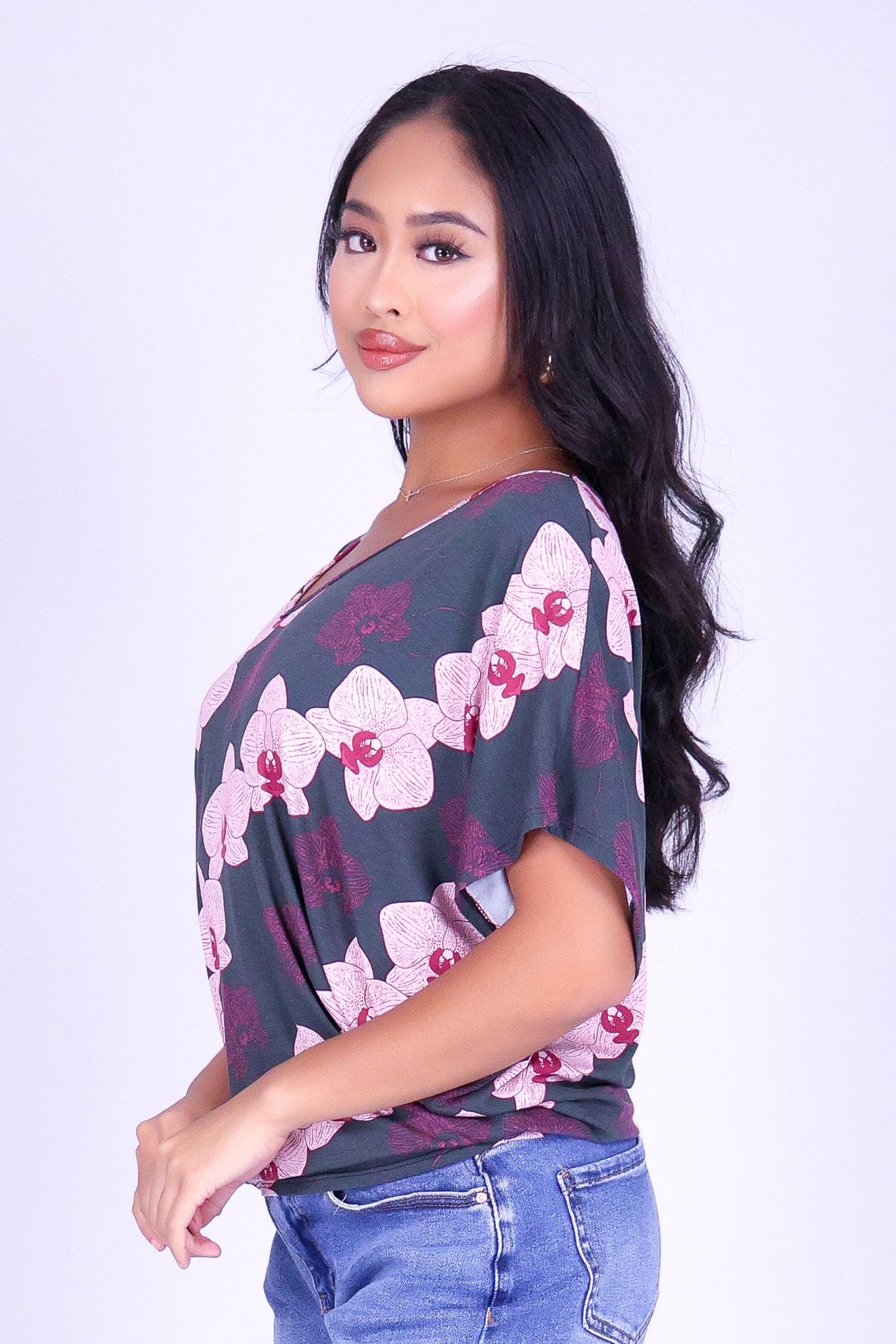 ORCHID DOLMAN TOP