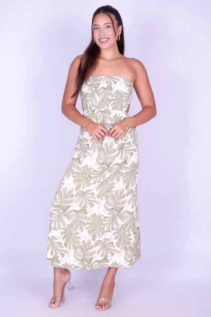 MONSTERA BLOOM MAXI DRESS