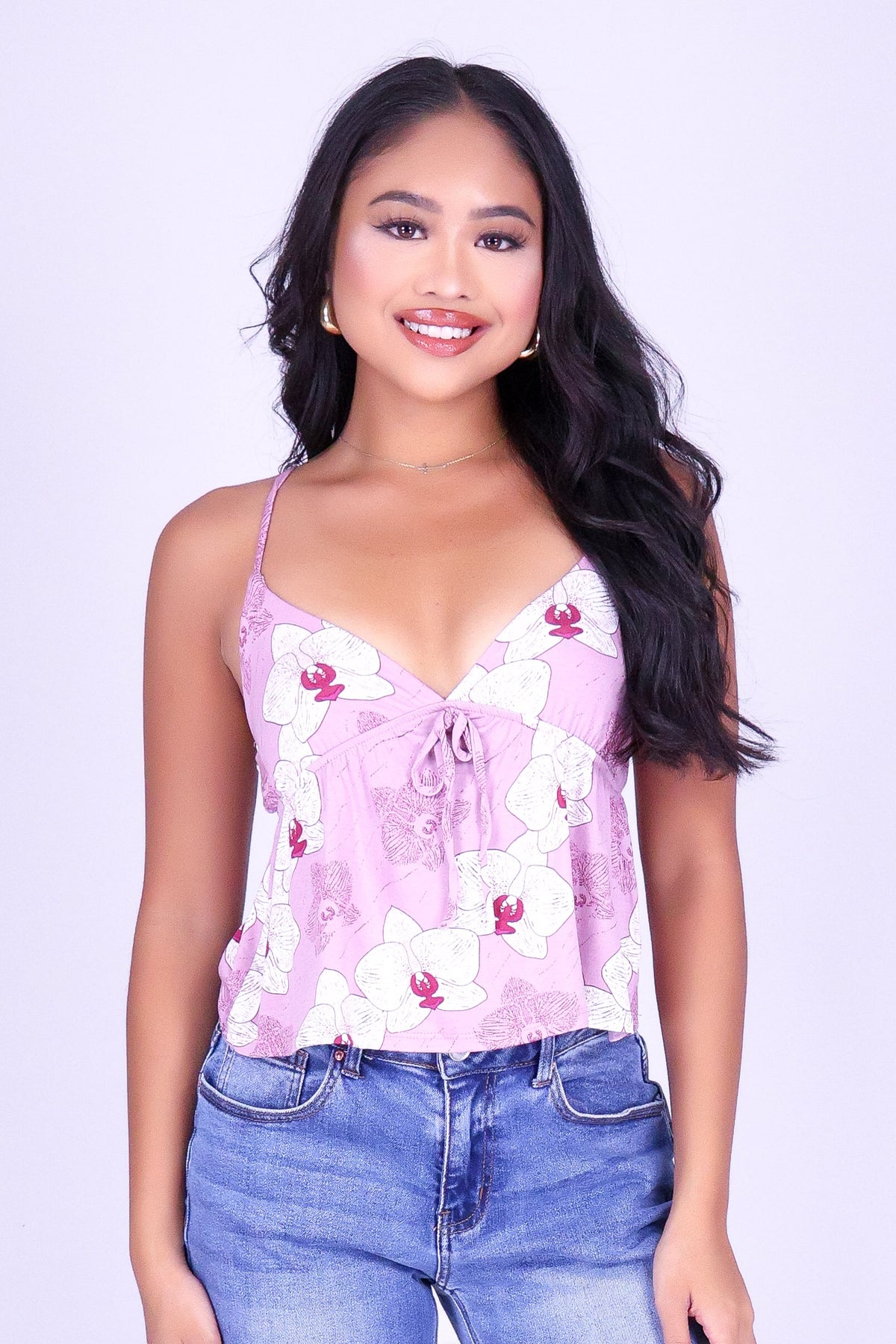 ORCHID BABYDOLL TOP