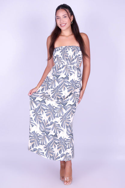 MONSTERA BLOOM MAXI DRESS