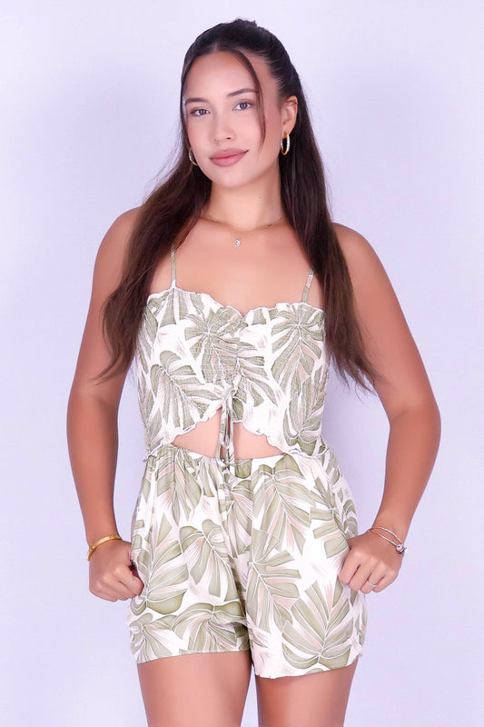 MONSTERA BLOOM ROMPER