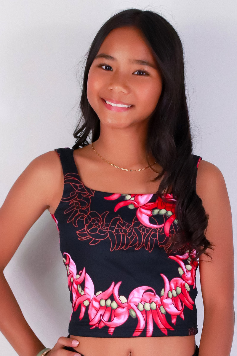 Jeans Warehouse Hawaii - S/L PRINT TOP 7-16 - JADE SQUARE NECK TANK TOP | KIDS SIZE 7-16 | By LUZ