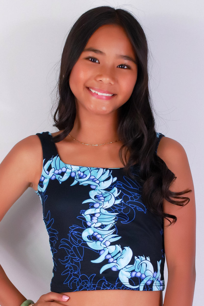 Jeans Warehouse Hawaii - S/L PRINT TOP 7-16 - JADE SQUARE NECK TANK TOP | KIDS SIZE 7-16 | By LUZ