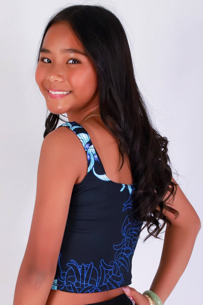 Jeans Warehouse Hawaii - S/L PRINT TOP 7-16 - JADE SQUARE NECK TANK TOP | KIDS SIZE 7-16 | By LUZ