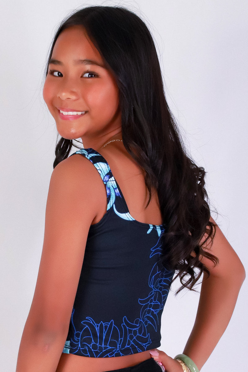 Jeans Warehouse Hawaii - S/L PRINT TOP 7-16 - JADE SQUARE NECK TANK TOP | KIDS SIZE 7-16 | By LUZ