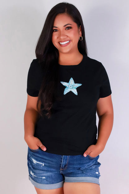 Jeans Warehouse Hawaii - PLUS S/S SCREENS - STARFISH TEE | By LUZ