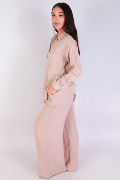 Jeans Warehouse Hawaii - MATCHING SEPARATES - EASY BREEZY BUTTON-UP TOP | By IKEDDI IMPORTS