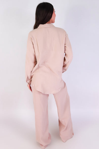 Jeans Warehouse Hawaii - MATCHING SEPARATES - EASY BREEZY BUTTON-UP TOP | By IKEDDI IMPORTS