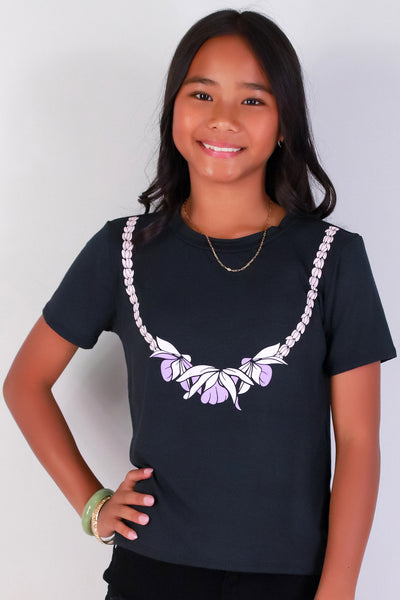 Jeans Warehouse Hawaii - S/S PRINT 7-16 - HONOHONO LEI TEE | KIDS SIZE 7-16 | By LUZ