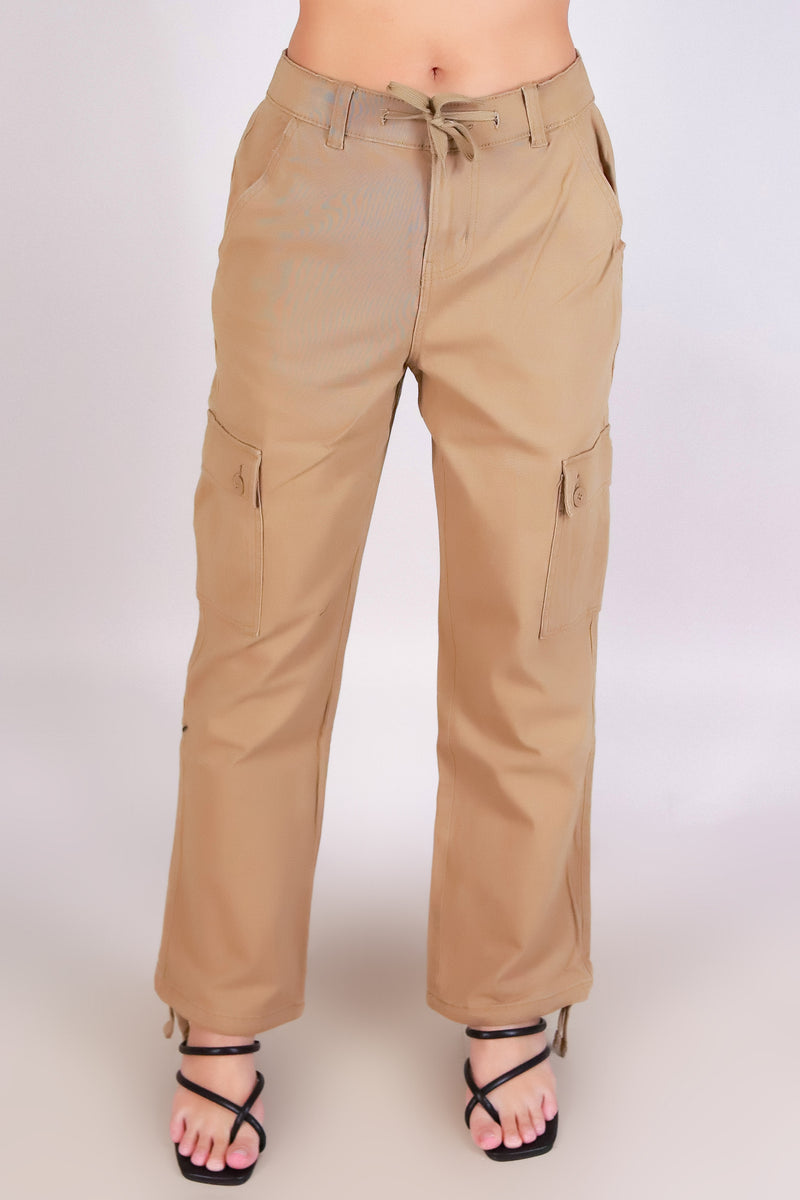 Jeans Warehouse Hawaii - SOLID WOVEN PANTS - OFF DUTY CARGO PANTS | By MONKEY RIDE JEANS