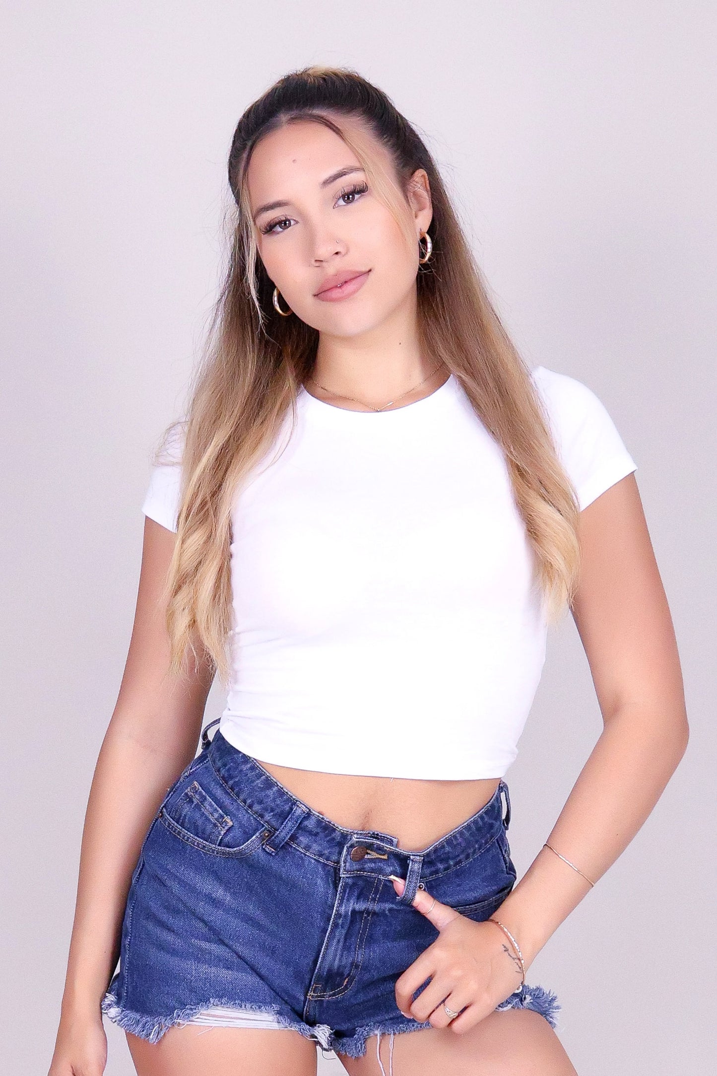 DAILY FORM CROP BASIC TEE