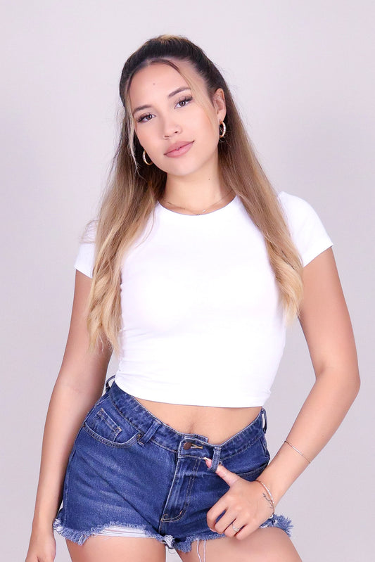 DAILY FORM CROP BASIC TEE