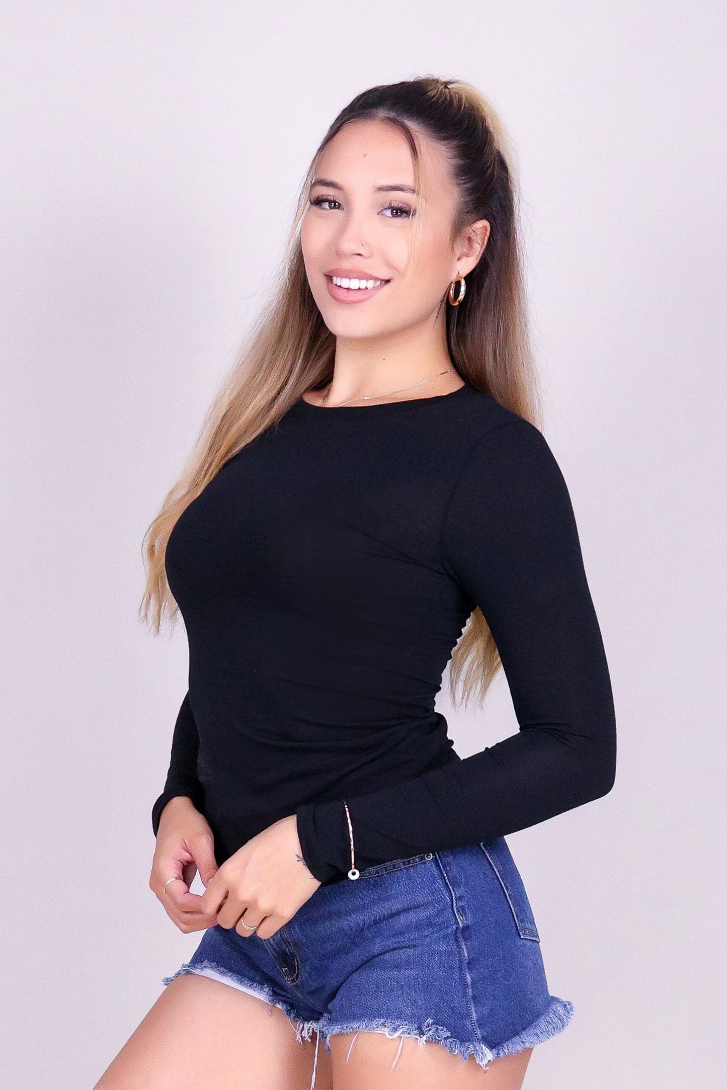 HI THERE LONG SLEEVE TOP