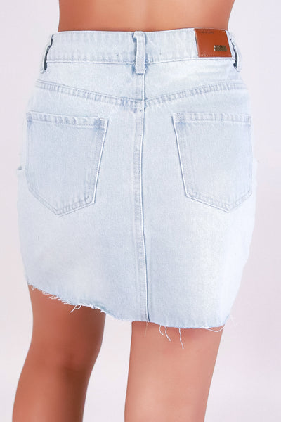 Jeans Warehouse Hawaii - DENIM SHORT SKIRT - TOO CUTE TO CARE DENIM SKIRTS | By LEGEND JEANS