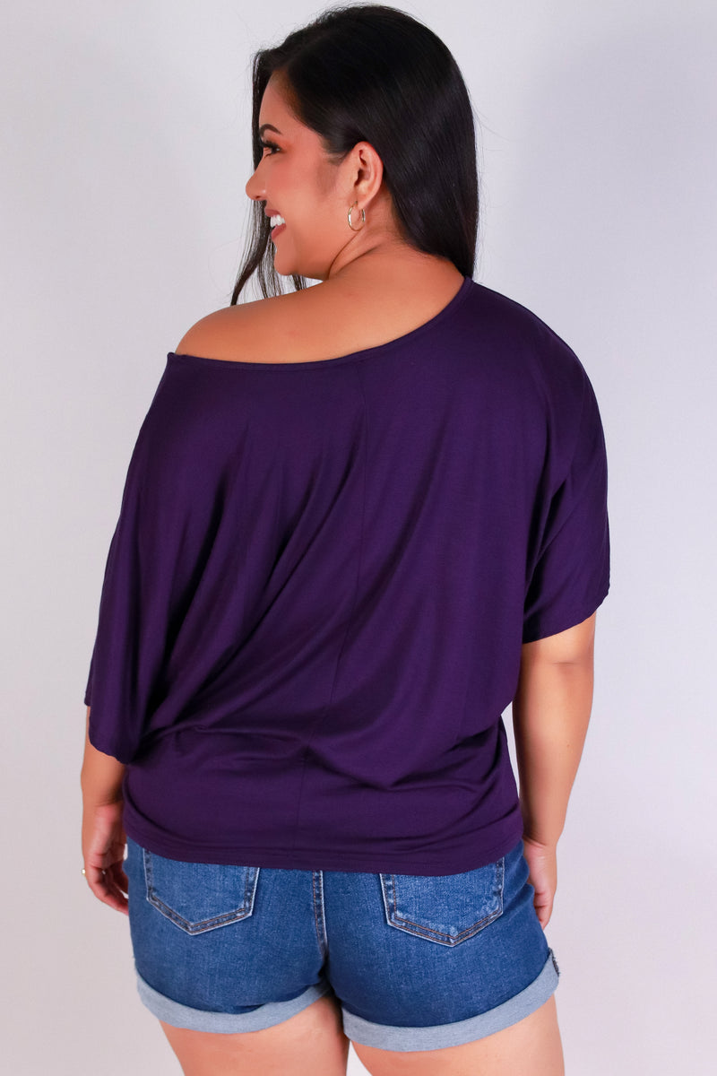 Jeans Warehouse Hawaii - PLUS S/S Knit Top - SAIL AWAY DOLMAN TOP | By ADARA