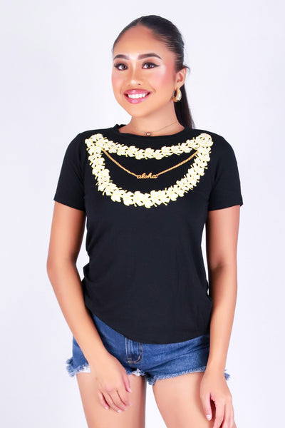 LAYERED PUAKENIKENI ALOHA TEE